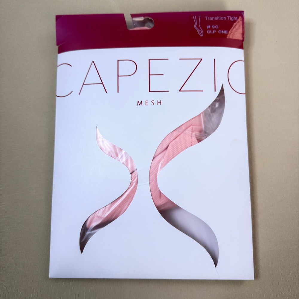 Capezio Mesh Transition Tight Professional w/Seams 9C CLP ONE Pink Dance Tights